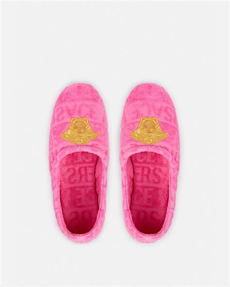 original versace slippers|versace allover slippers.